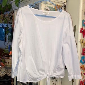 White blouse with Tie XL